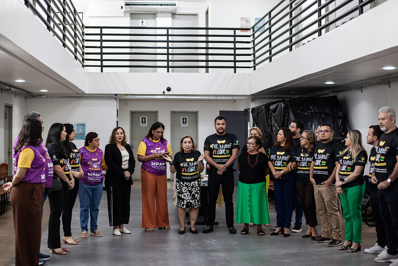 Órgãos que integram a Rede de Proteção à Criança e ao Adolescente se unem para divulgar a campanha “Pule, Brinque e Cuide”