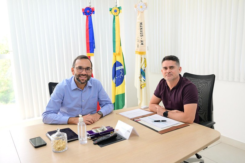 Prefeito David Almeida e presidente da Eletros discutem oportunidades de investimentos para Manaus