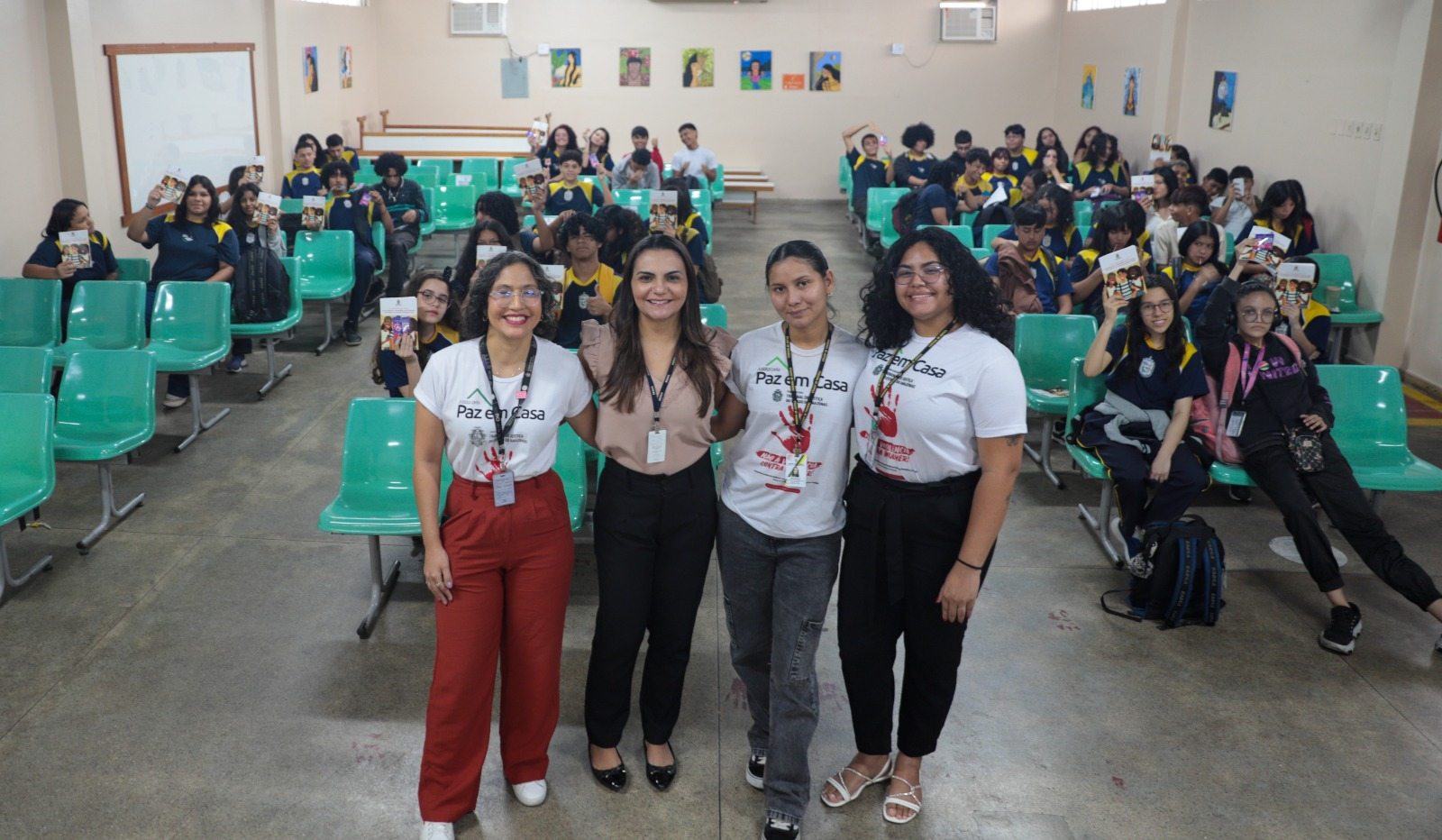 Semana Justiça pela Paz em Casa – “Projeto Maria Vai à Escola” conscientiza alunos da rede pública para o combate à violência contra a mulher