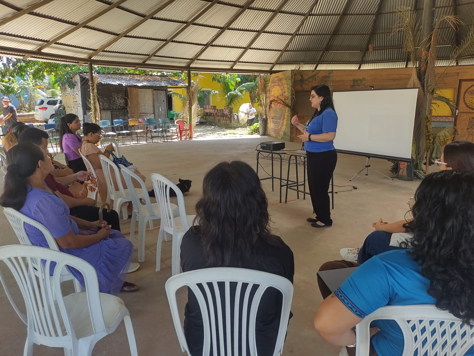 TJAM promove roda de conversa com mulheres indígenas do Parque das Tribos sobre enfrentamento à violência