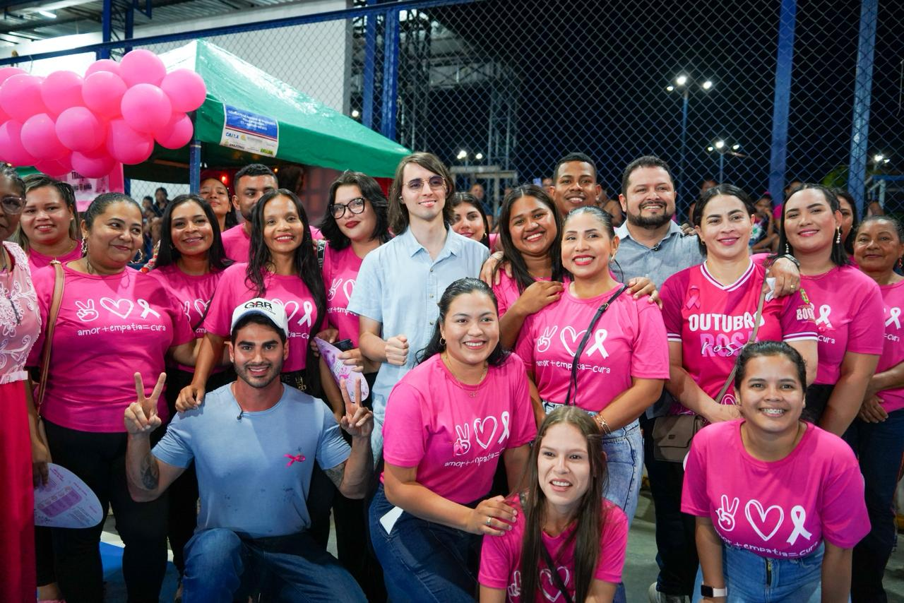 Empresário Matheus Garcia apoia ação de encerramento do ‘Outubro Rosa’ em Borba