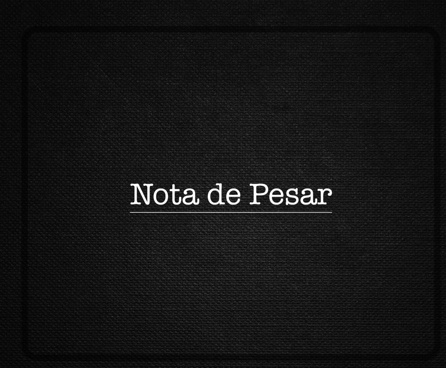 Nota de Pesar – Câmara manifesta pesar pela morte de Adonay Barreto
