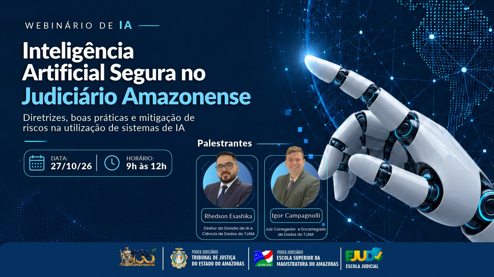 IA é tema de curso que acontece nesta terça-feira no TJAM